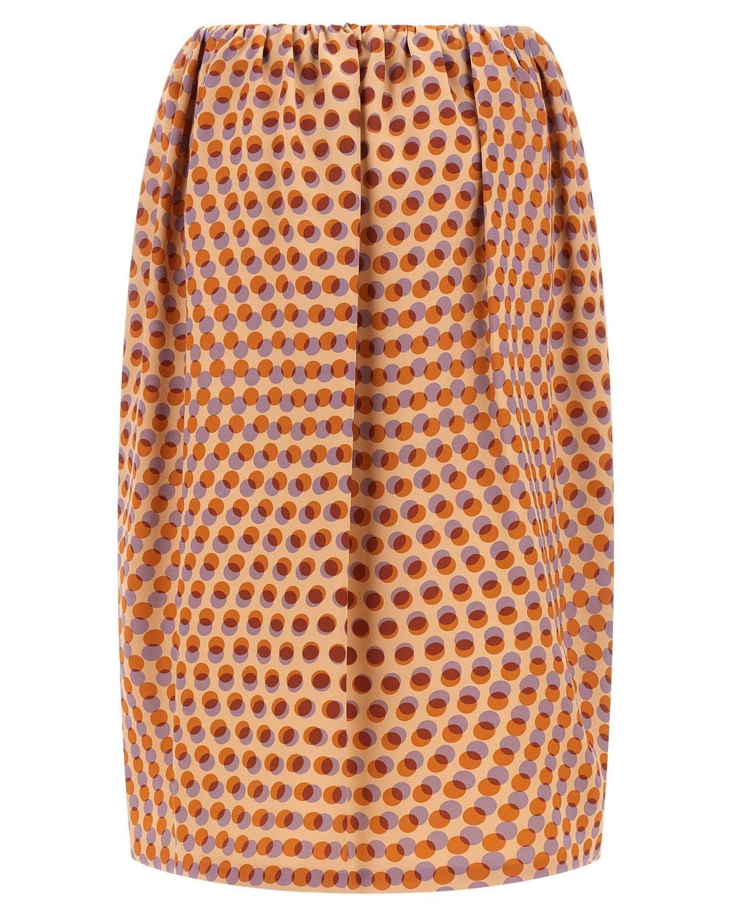 Dries Van Noten Orange Skirt