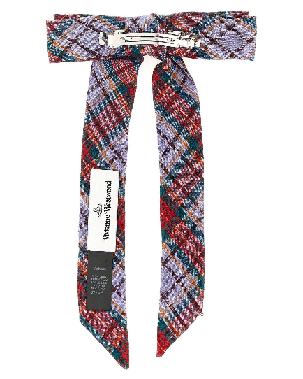 Vivienne Westwood Blue 'Rtw Tartan' Hair Clip