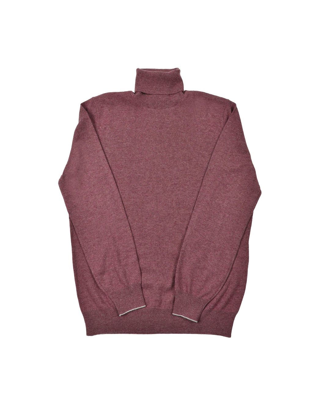 Brunello Cucinelli Purple Dusty Cashmere Sweater for men