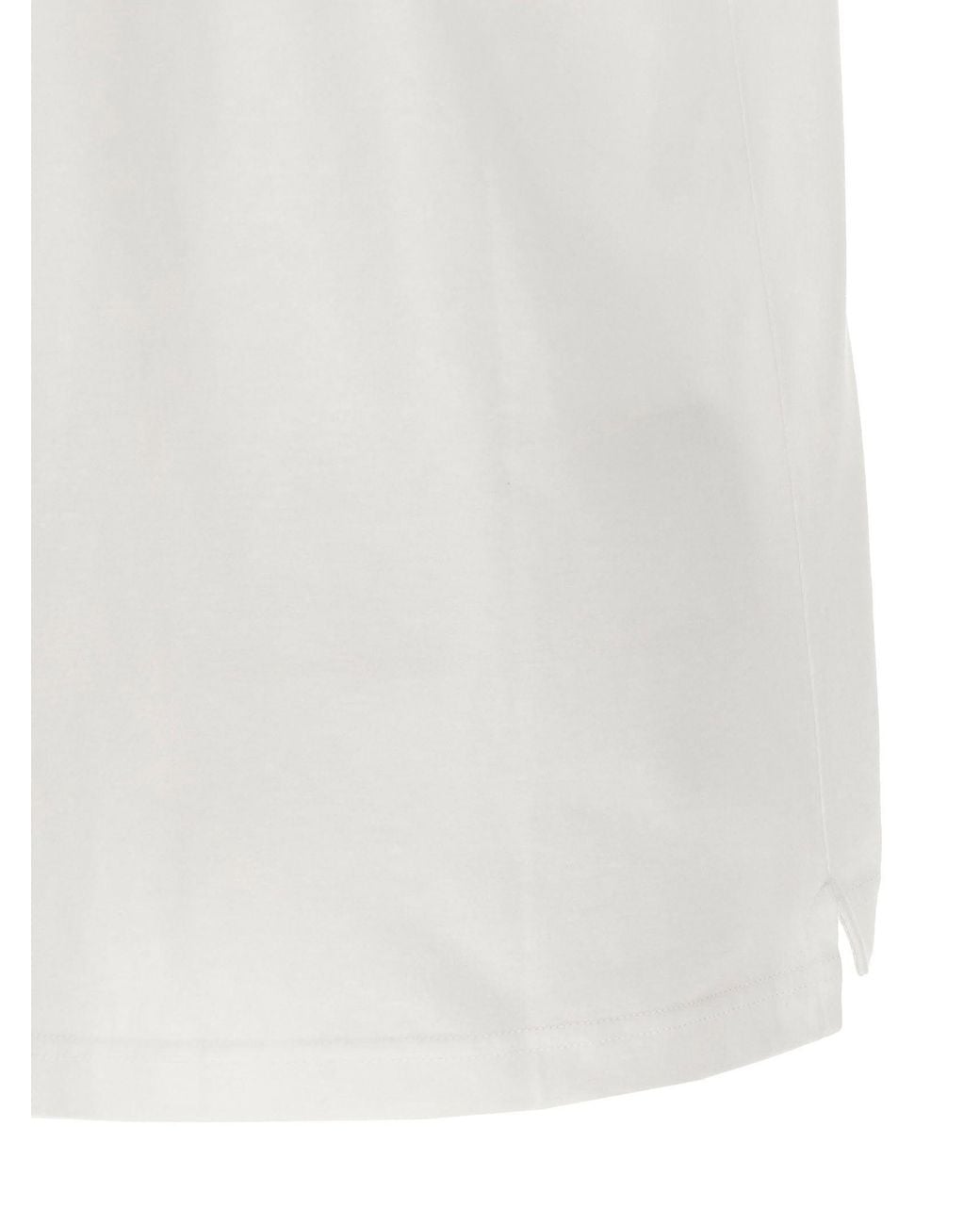 DIESEL White Logo-Embossed Cotton T-Shirt for men