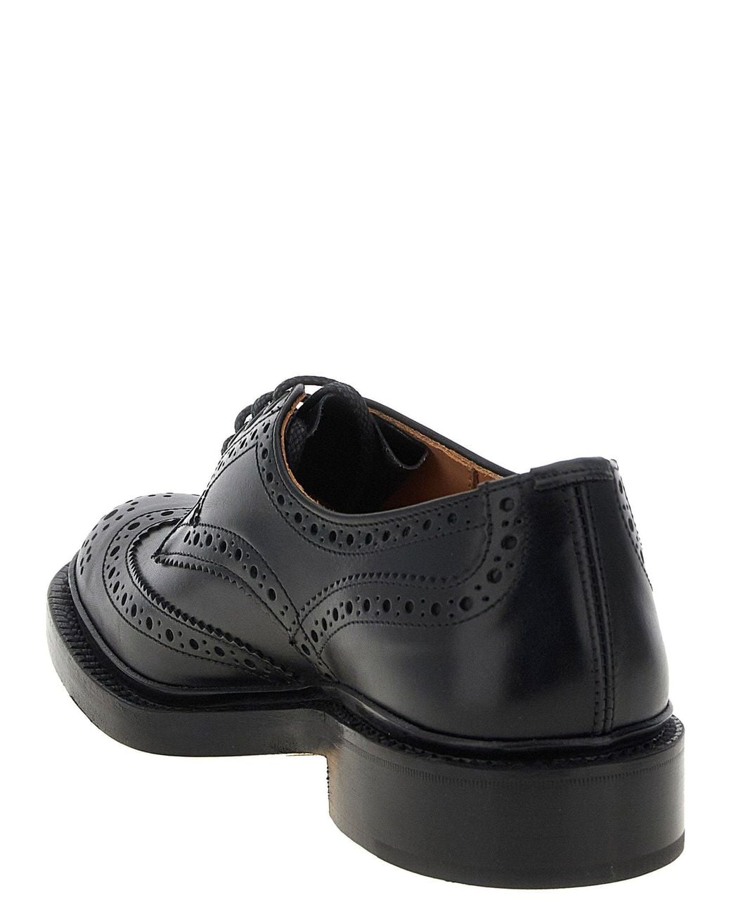 Tricker's Black Brogue Oxford