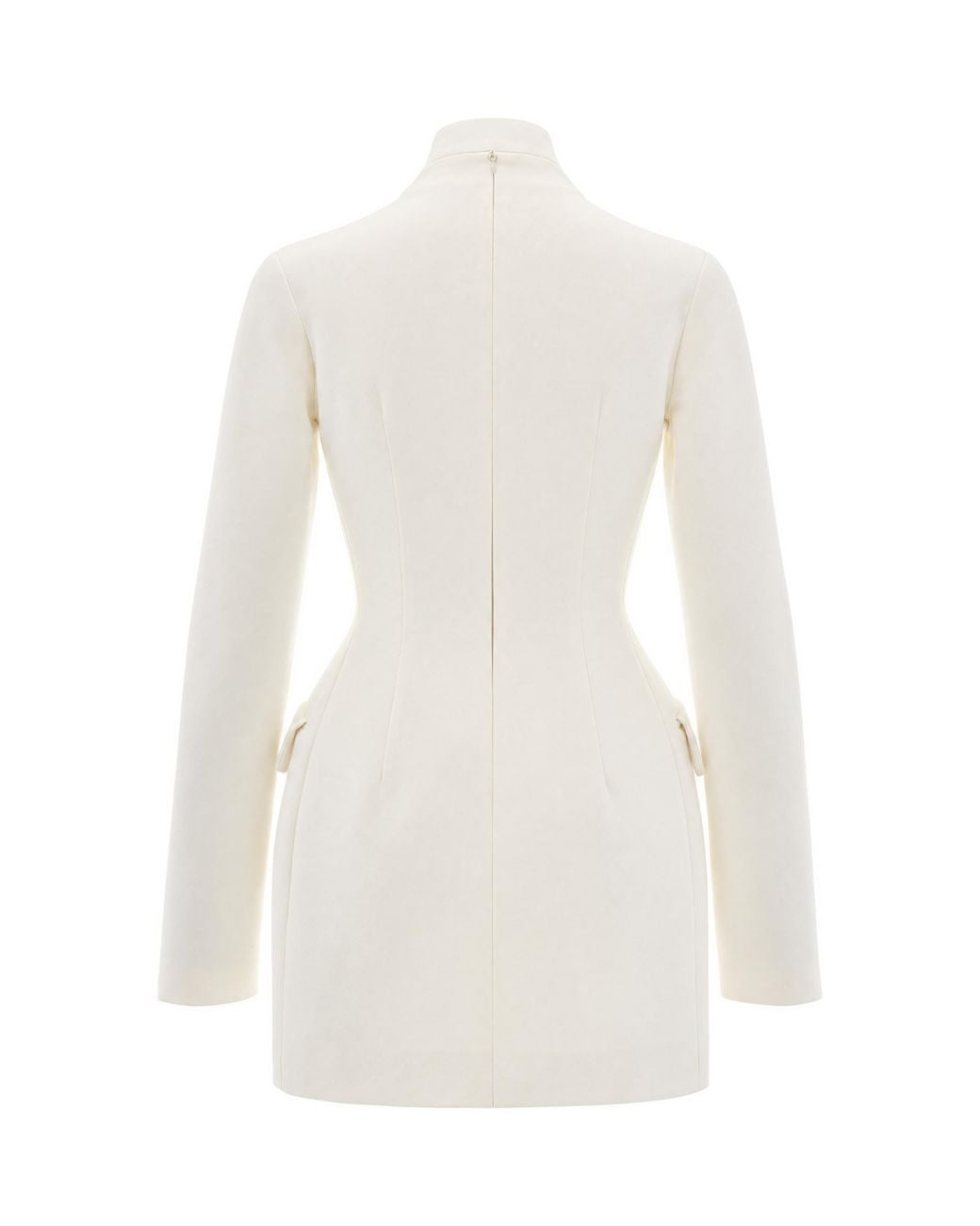 Sportmax White Tefrite Hourglass Dress Outer: Polyester Evening Suits