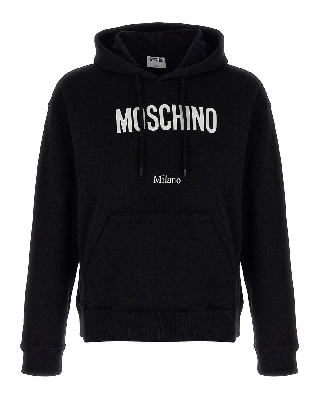 Moschino Black Logo-Print Hoodie