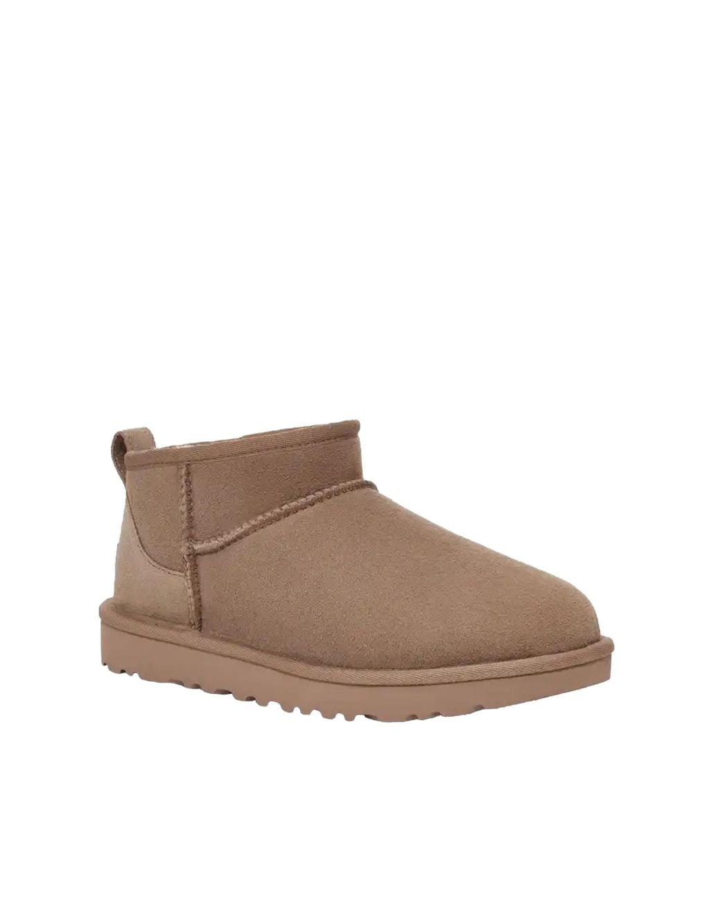 Ugg Brown Classic Ultra Mini Boots Leather