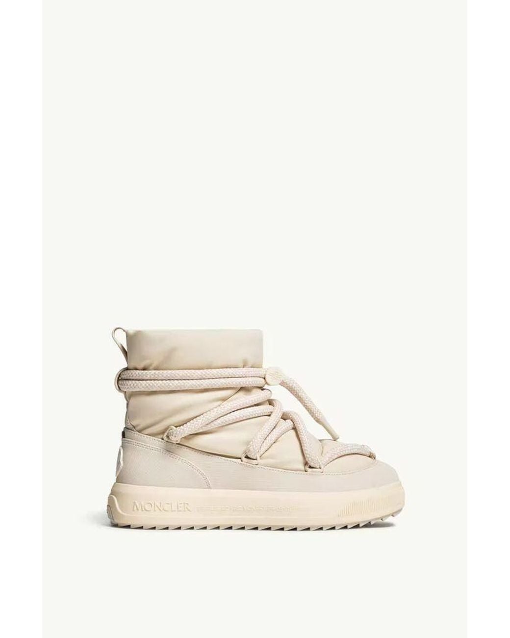 Moncler Natural Moncler Padded Quilted Boot