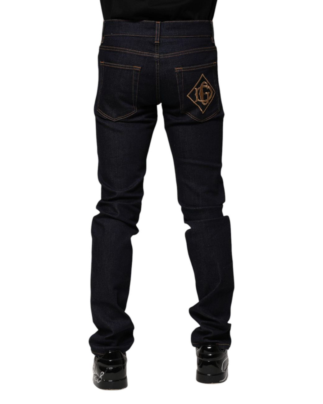 Dolce & Gabbana Black Slim Fit Denim Jeans for men
