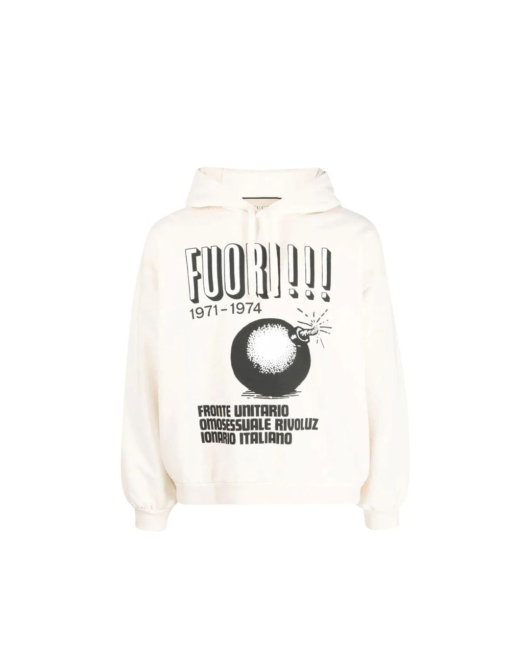 Black and hotsell white gucci sweatshirt