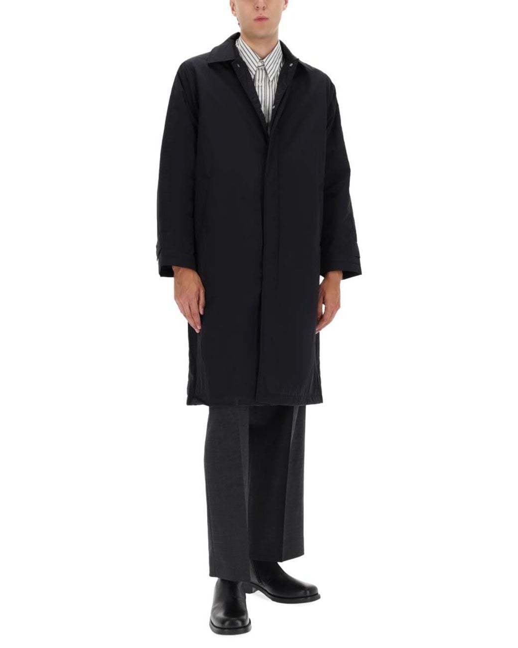 sunflower Black Wide Pleated Pants for men