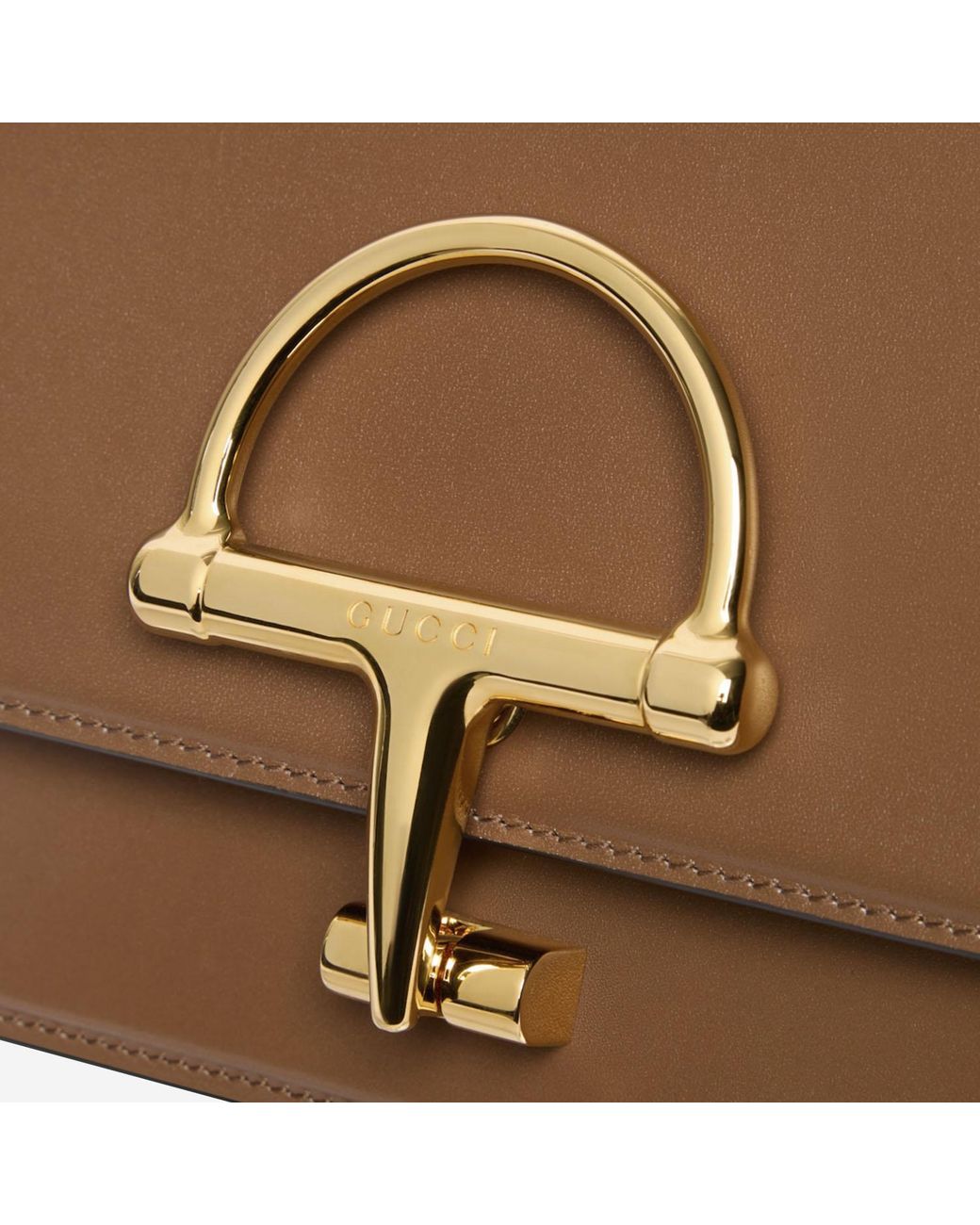 Gucci Brown Siena Small Shoulder Bag Leather Handbags