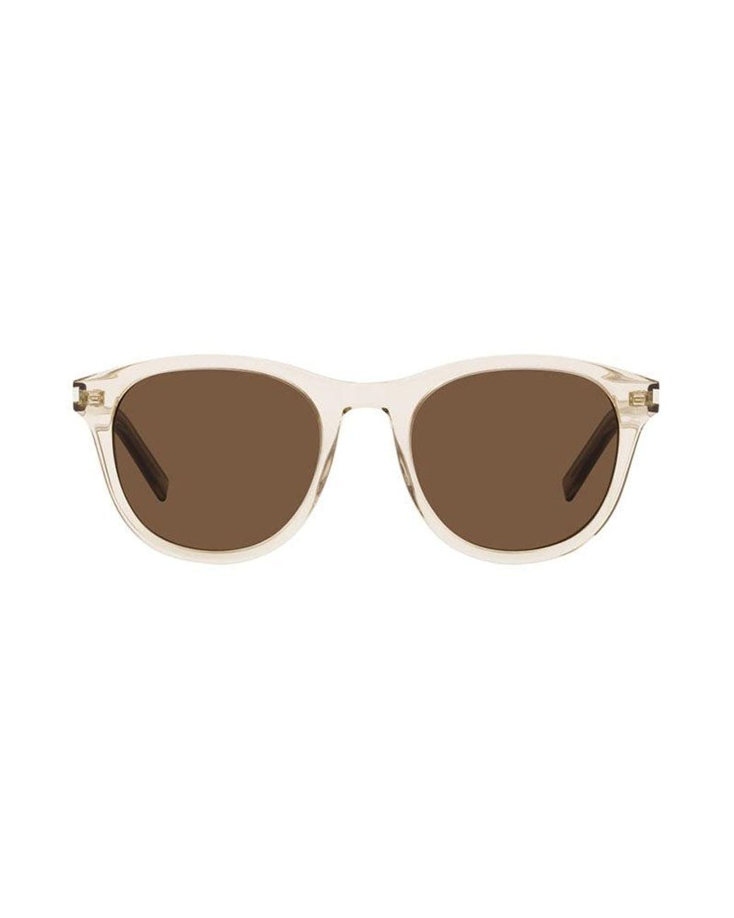 Saint Laurent Yellow Saint Laurent Sl401008 Square Full Rim Sunglasses