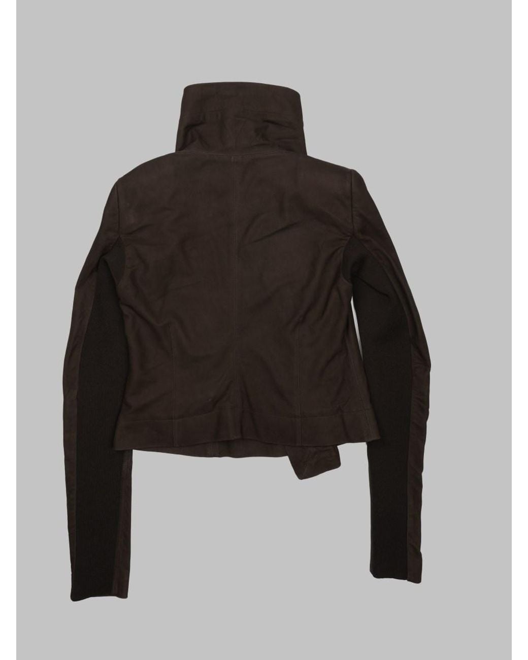 Rick Owens Black Biker Jacket Lamb Leather