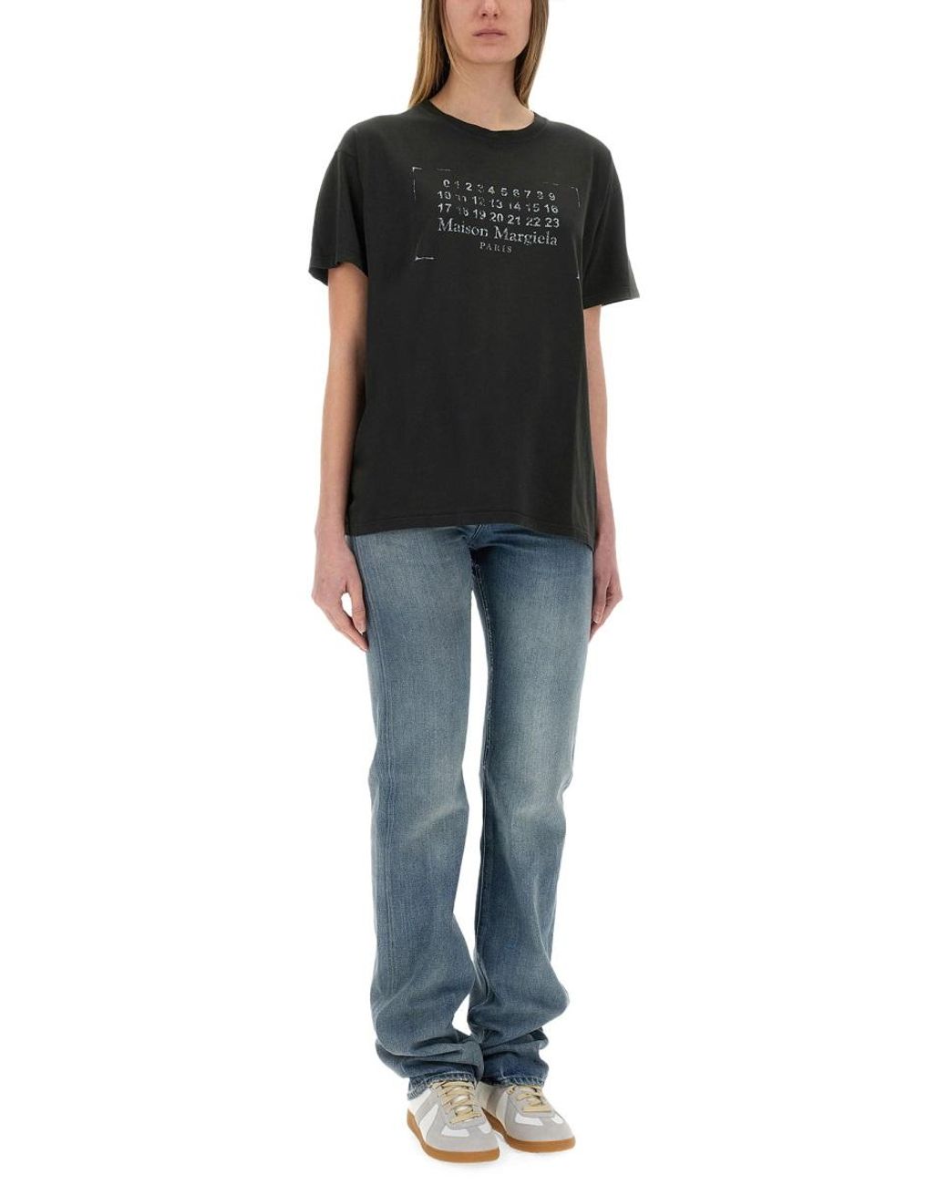 Maison Margiela Blue Straight Jeans Cotton