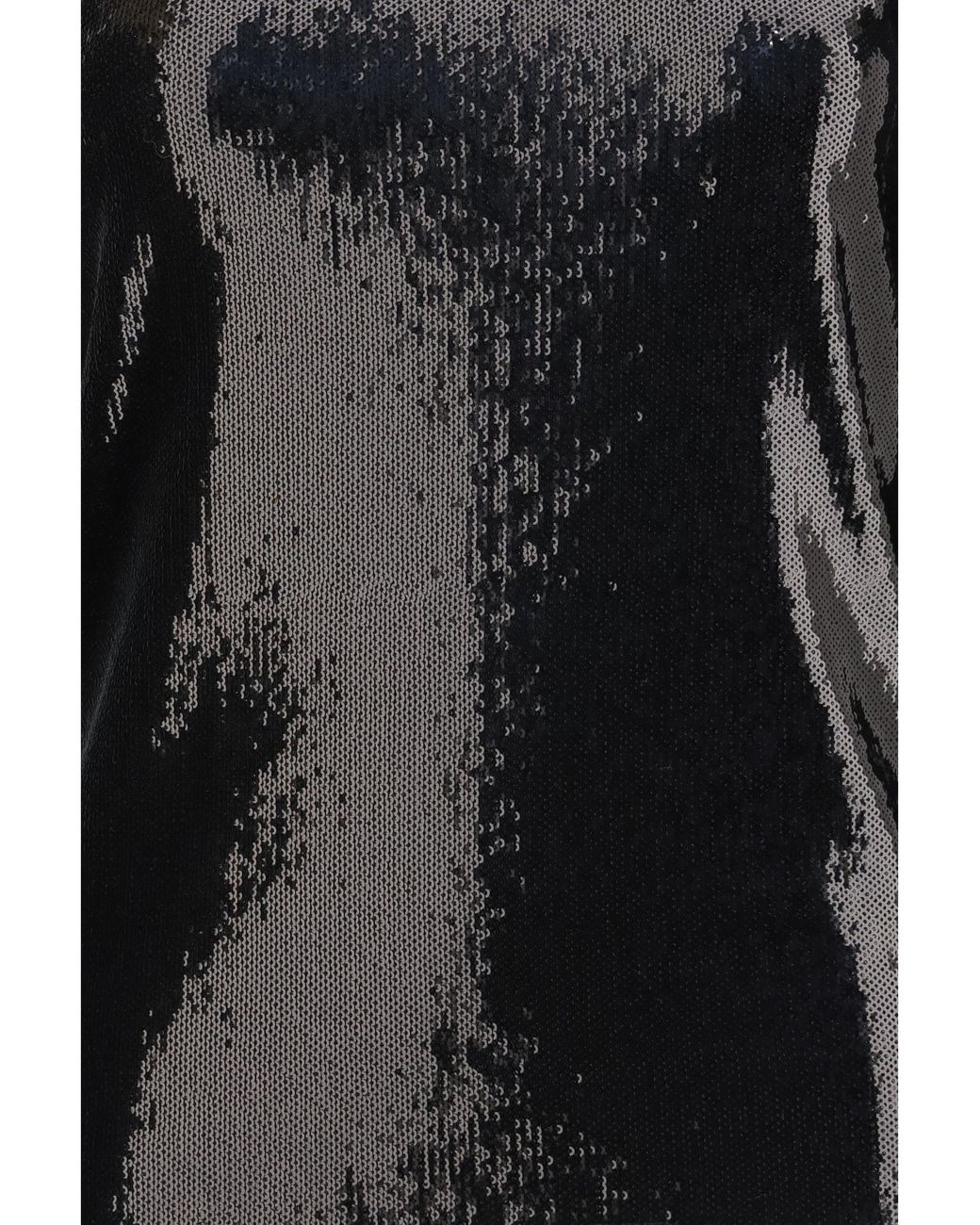 Totême Black Long-Sleeved Sequin Top Polyester Shirt