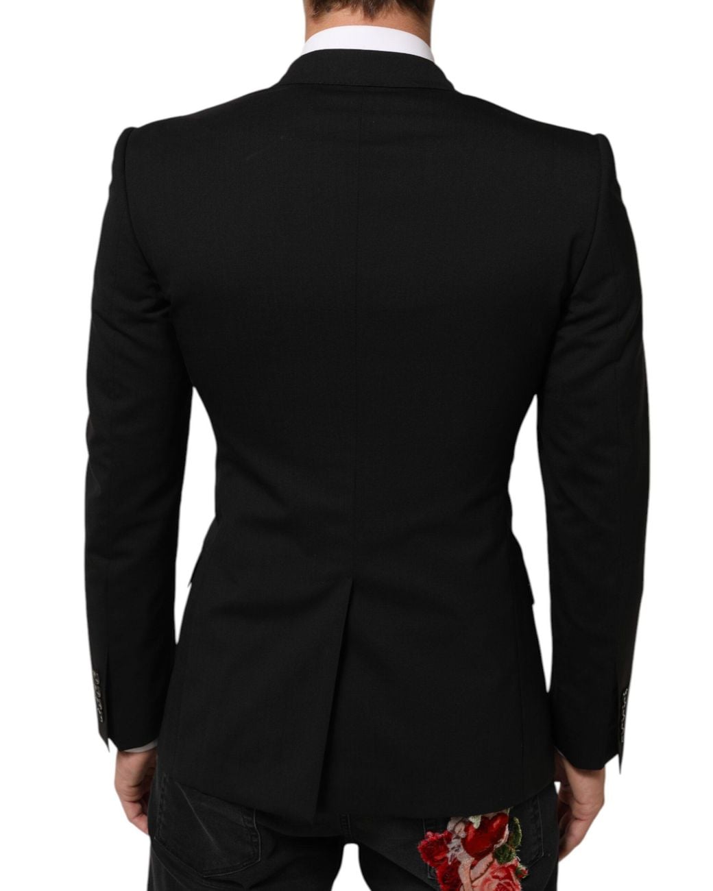 Dolce & Gabbana Black Sicilia Double Breasted Jacket Blazer 02+Wo Clothing for men