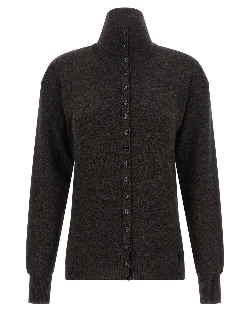 Lemaire Black Wool Cardigan Clothing
