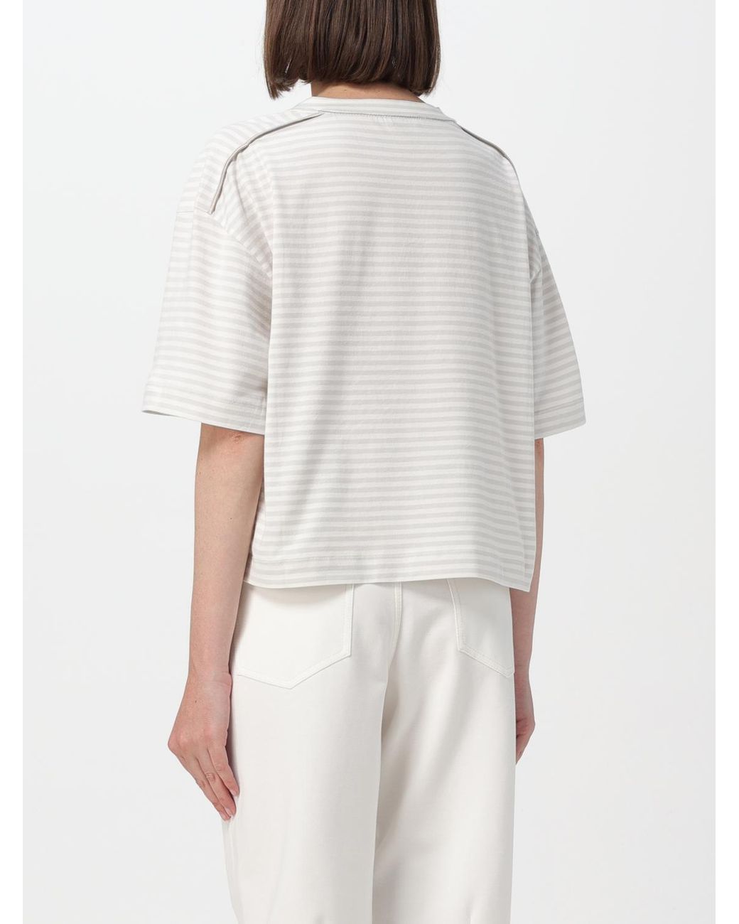 Brunello Cucinelli White Light Boxy Shirt