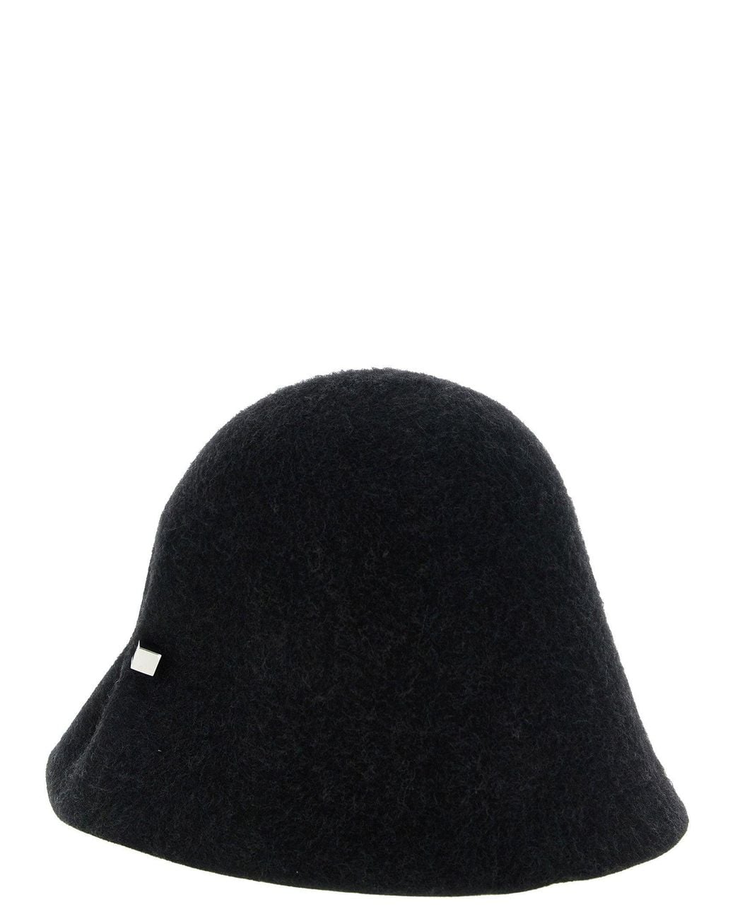 Jacquemus Black Wool Felt Bell Winter Hat