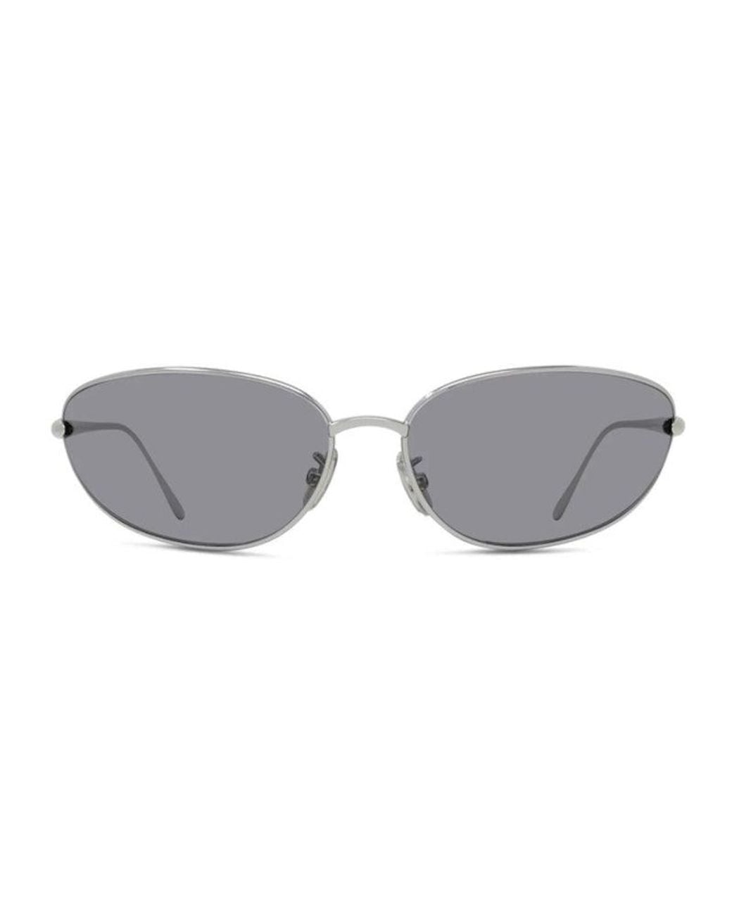 Loewe Gray Sunglasses Geometric Full Rim, Shiny Frame And Lens Lw40164U16A