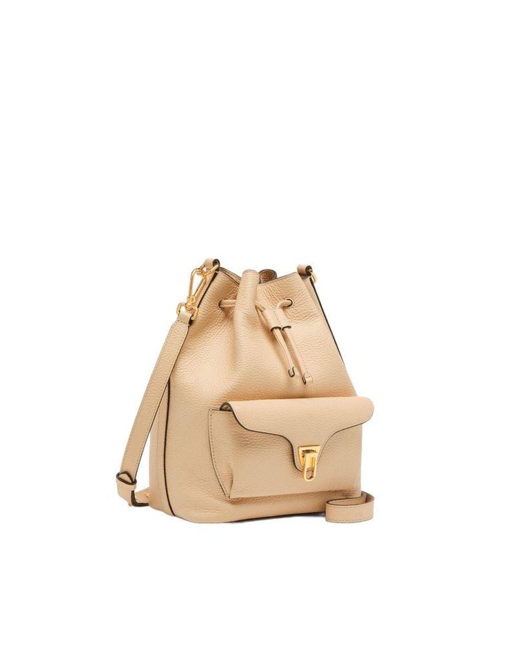 Coccinelle Natural Bucket Bag Bovine Leather Bucket-Bags