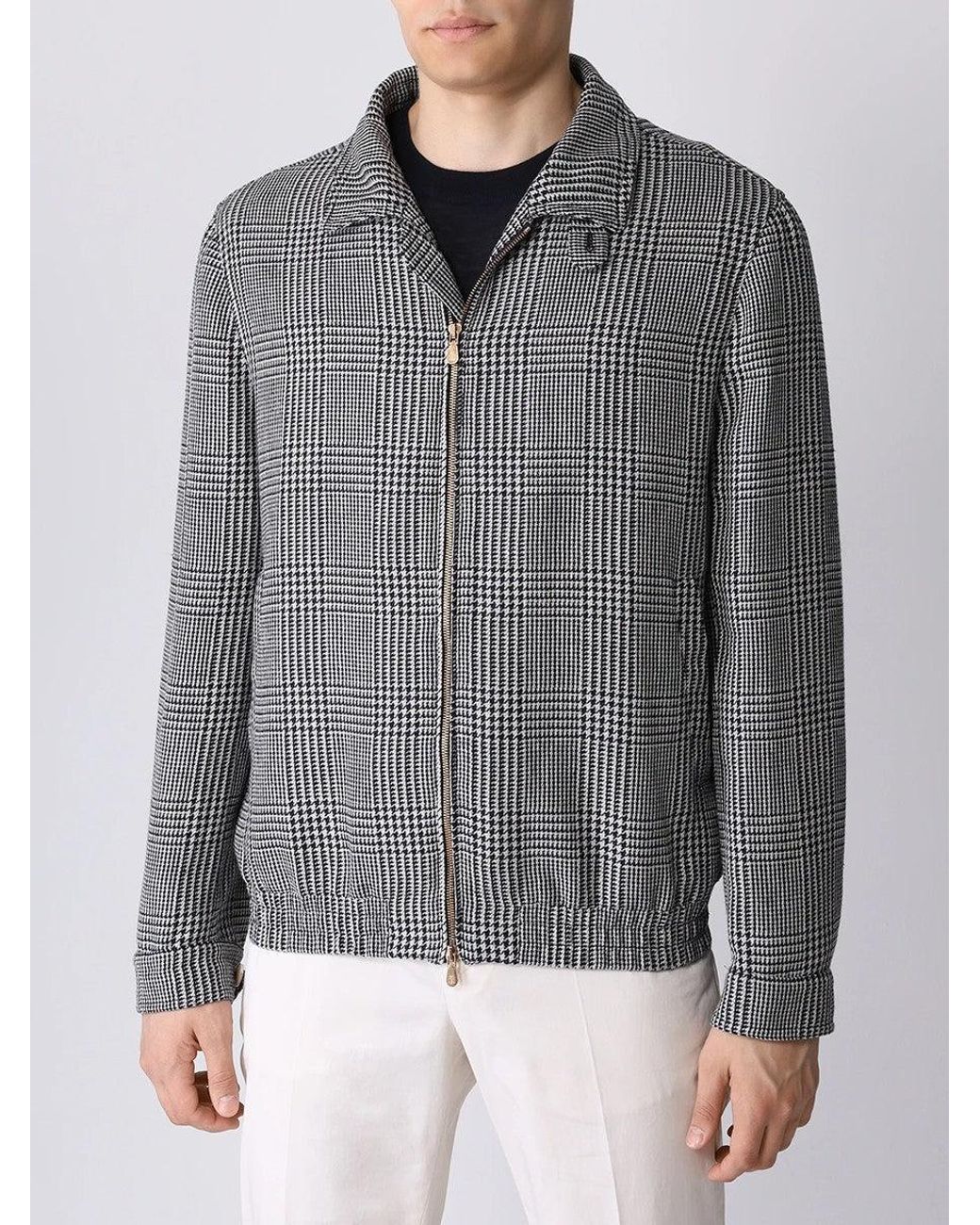 Brunello Cucinelli Gray Wool Blend Jacket for men