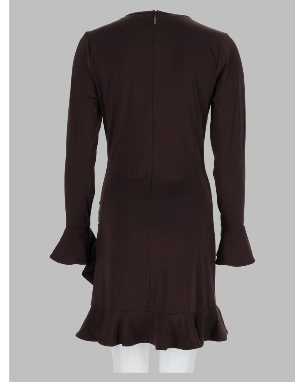 MICHAEL Michael Kors Black Ruched Mini Dress Polyester