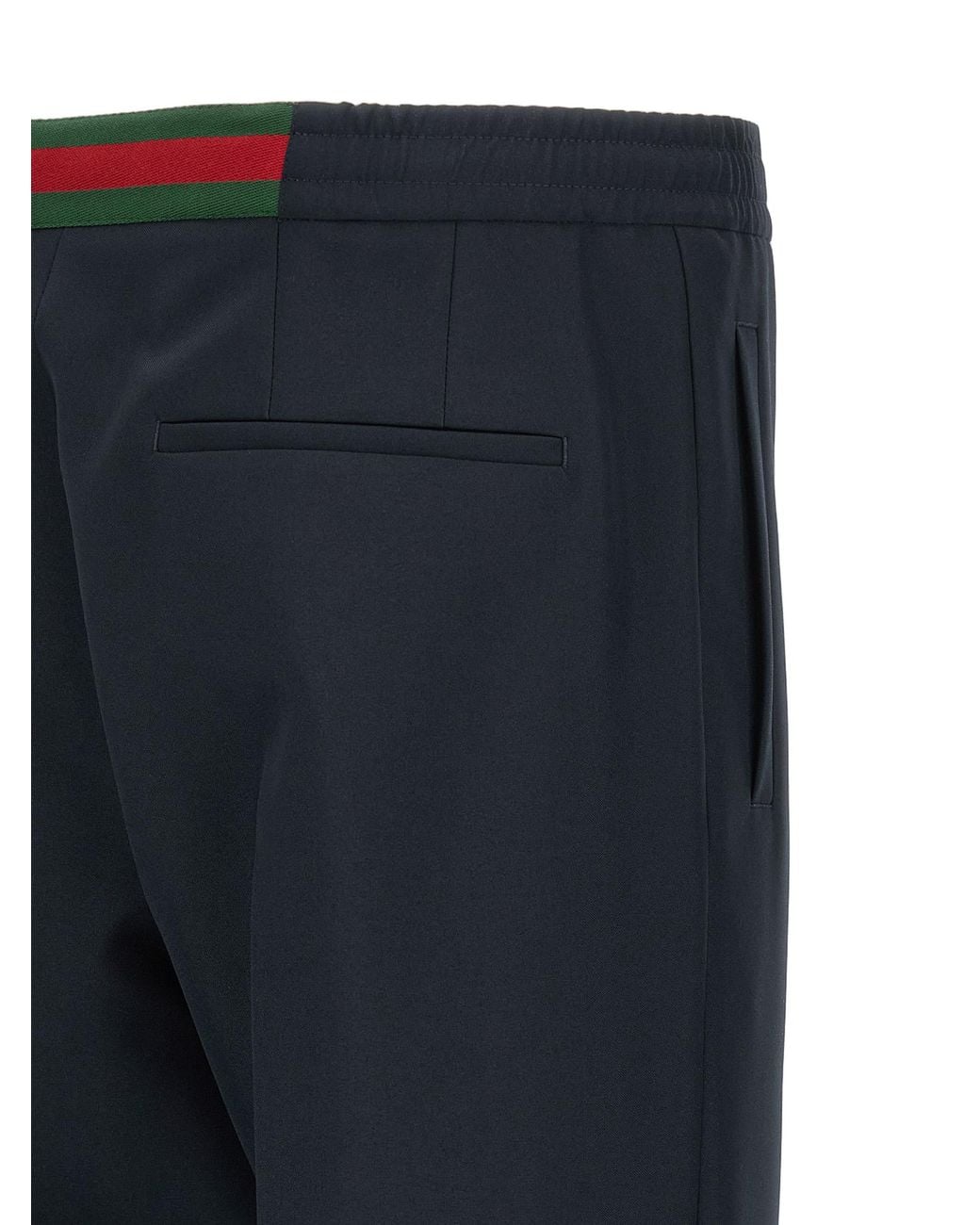 Gucci Blue Gucci Technical Panama Trousers for men