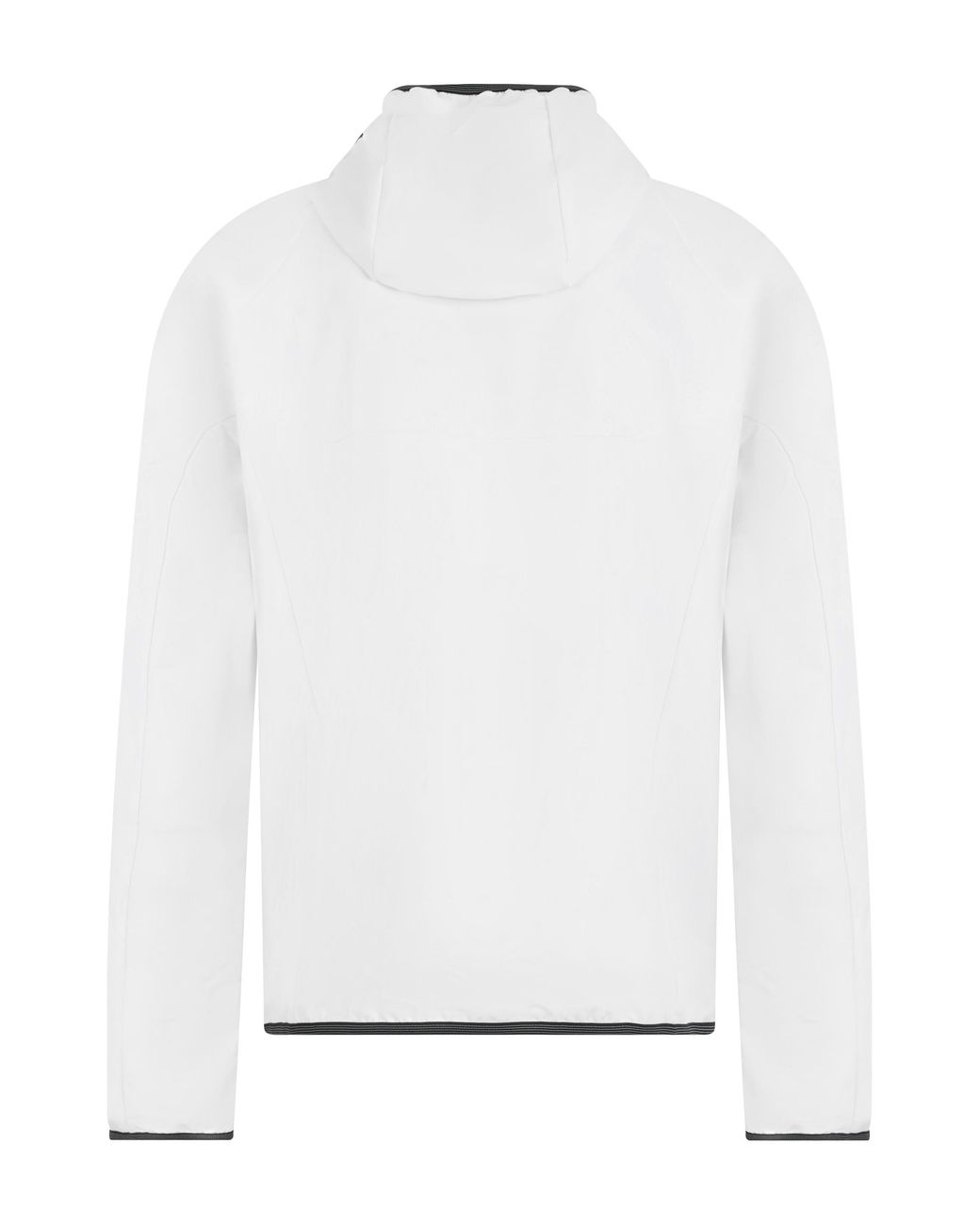 Boss White Waterproof Hooded Jacket Polyester Raincoats for men