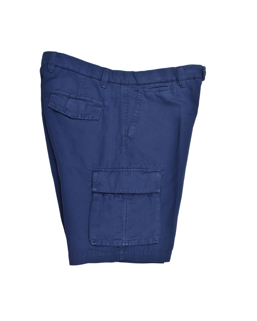 Brunello Cucinelli Blue Linen Blend Shorts for men