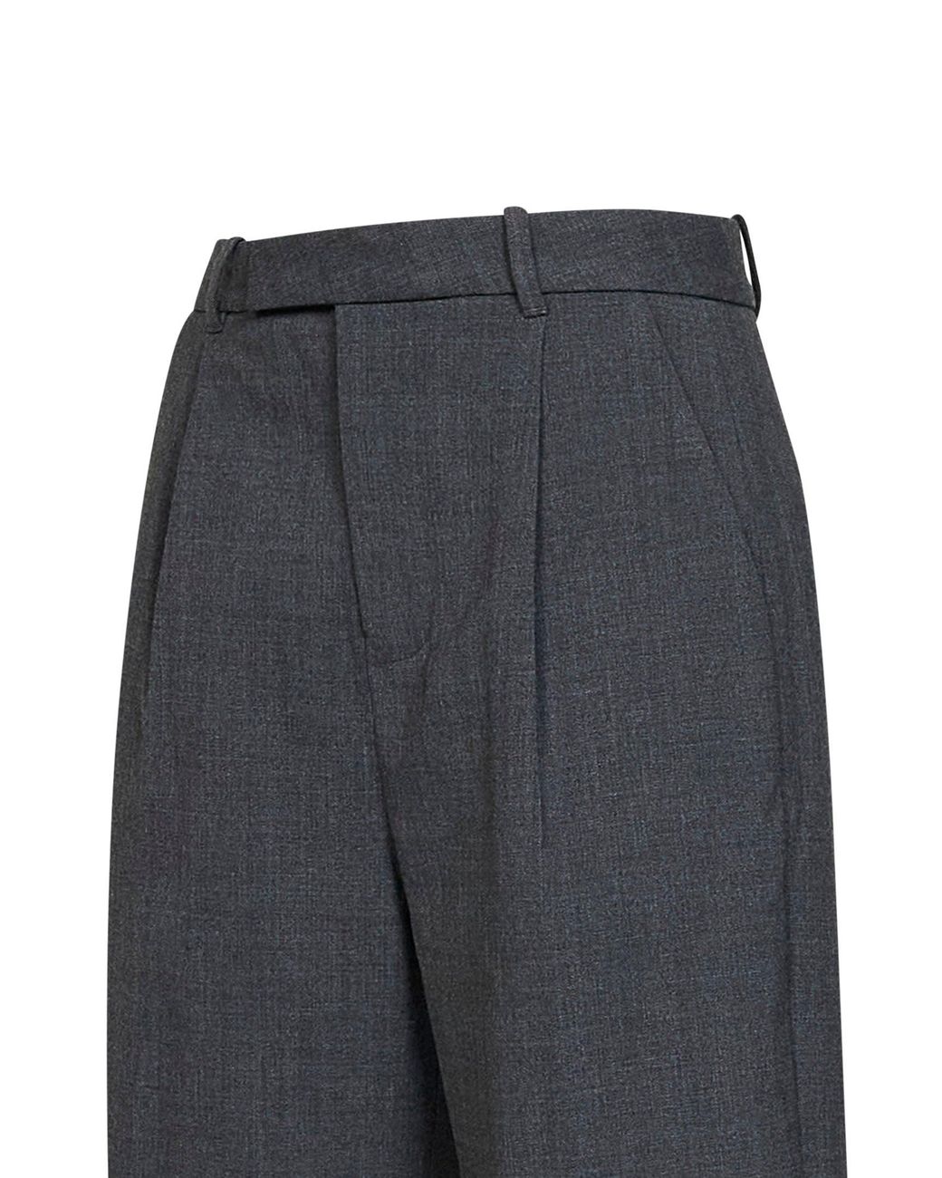 Self-Portrait Blue Stretch Wool-Blend Tailored Trousers