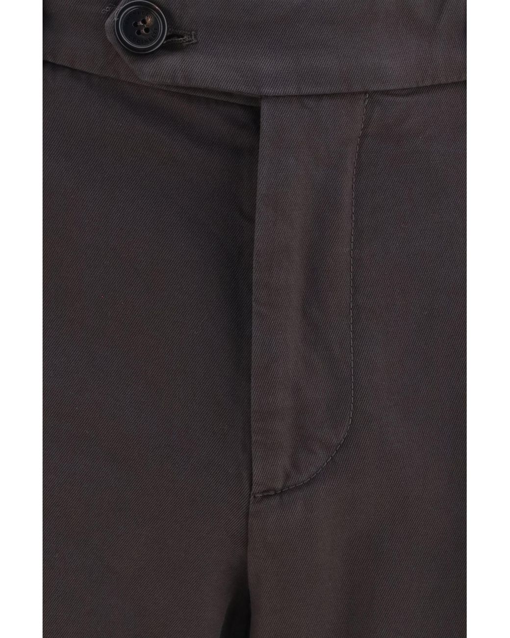 Brunello Cucinelli Black Dyed Cotton Pants Trousers for men