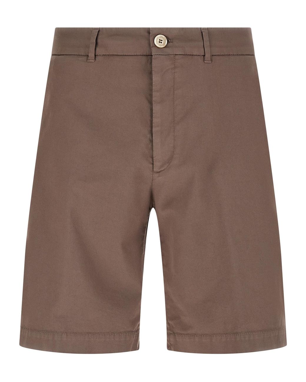 Brunello Cucinelli Brown Cotton Bermuda Shorts for men