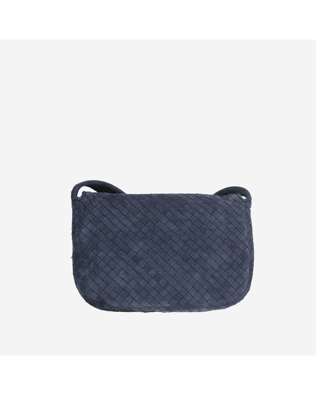 Bottega Veneta Blue Veneto Messenger Bag Suede Calfskin Shoulder for men