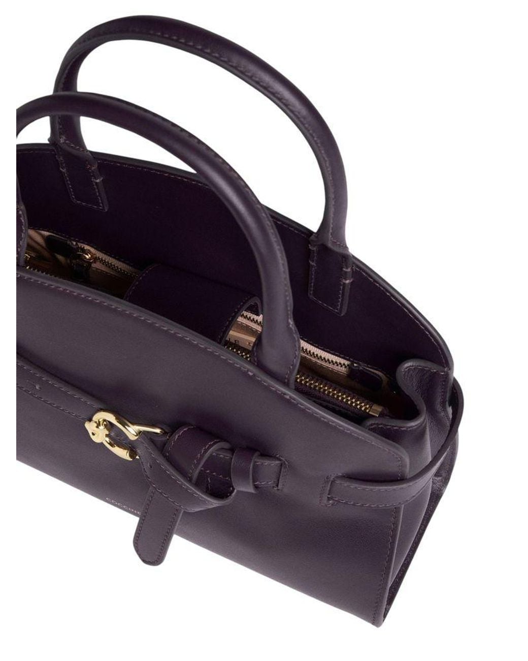 Coccinelle Blue Top Handle Bag Bovine Leather