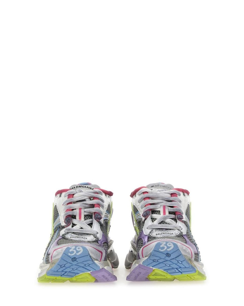 Balenciaga Gray Sneakers Runner Polyurethane Trainers