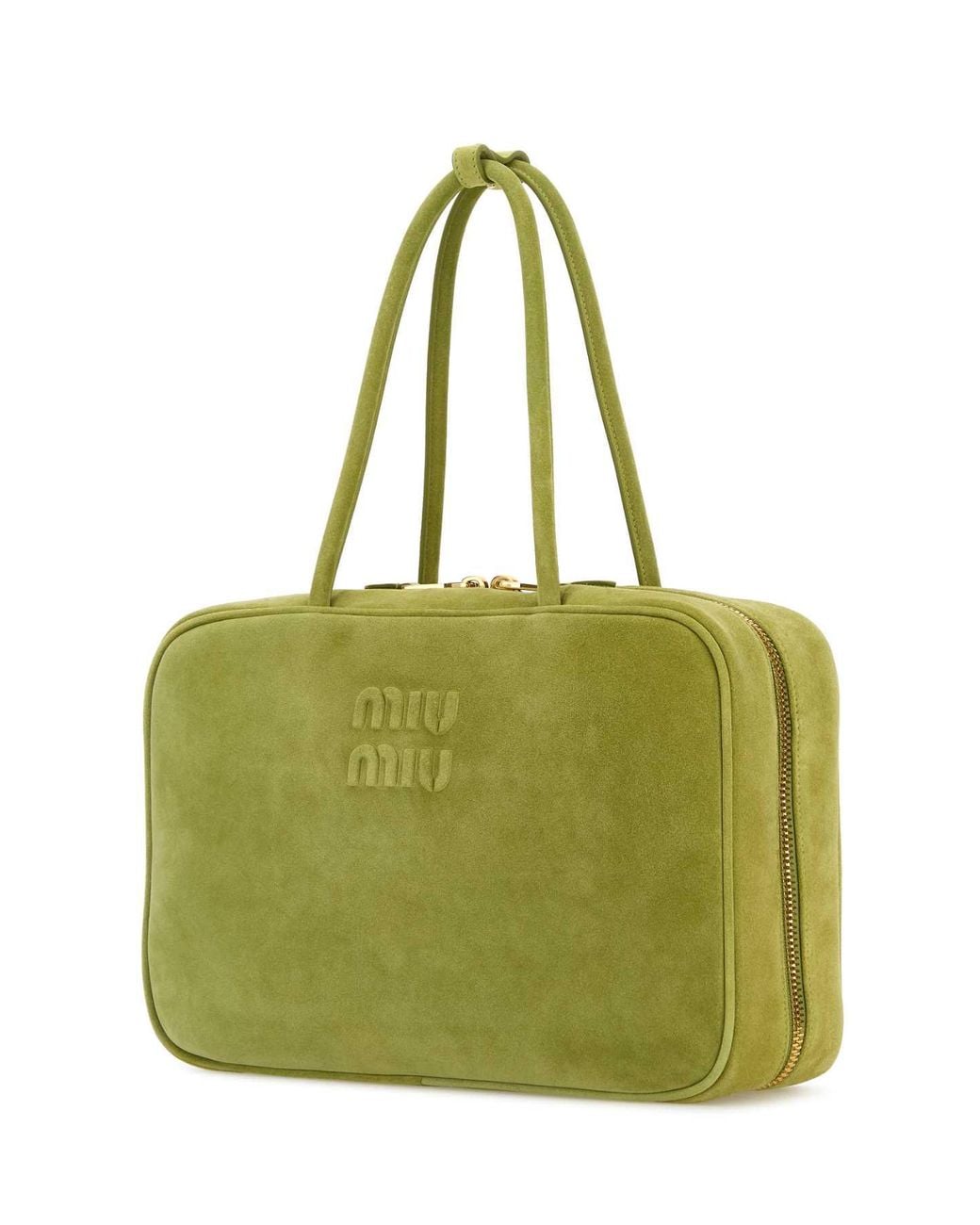 Miu Miu Handbags in Green | Lyst