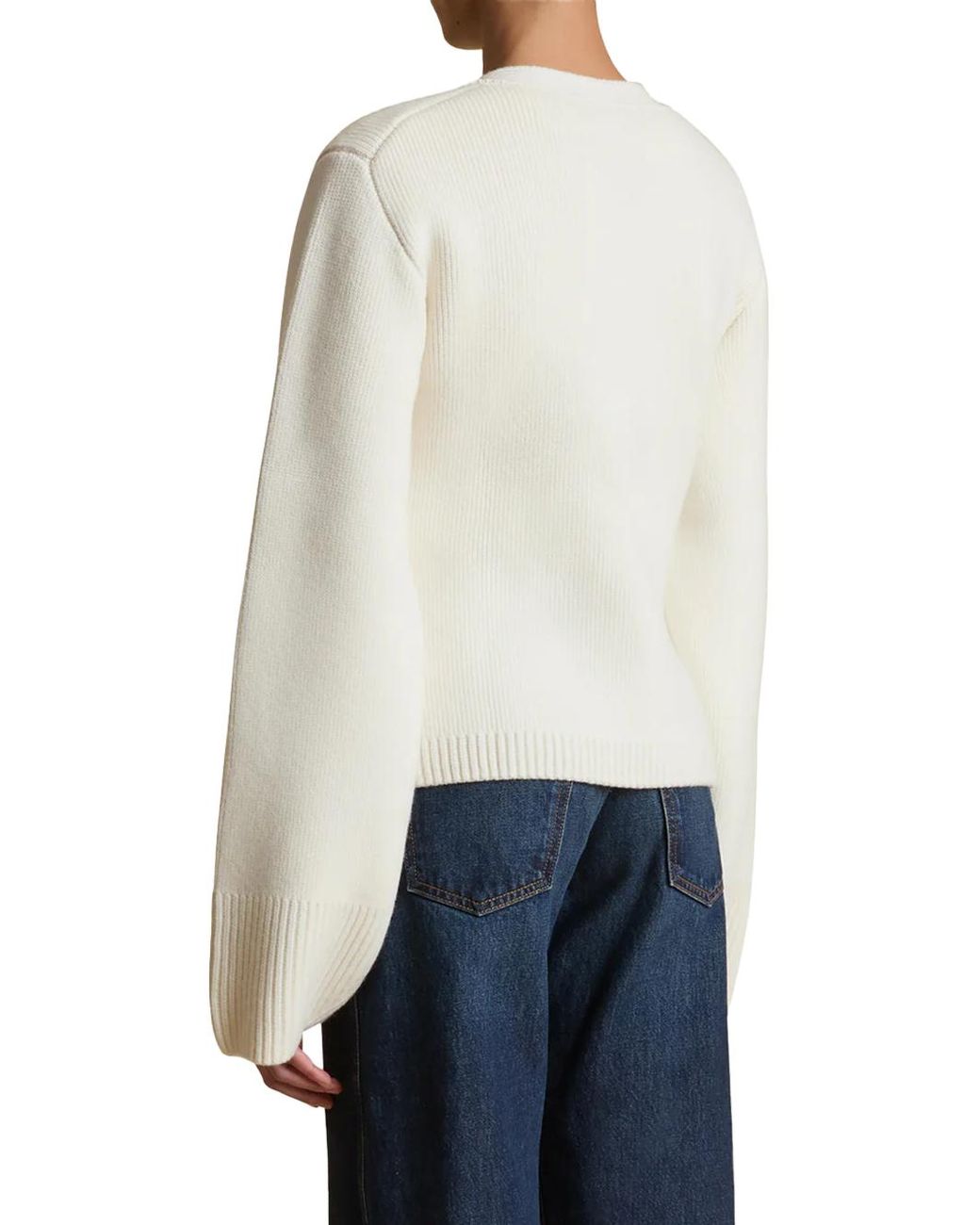 Khaite White Scarlet Cardigan Glaze