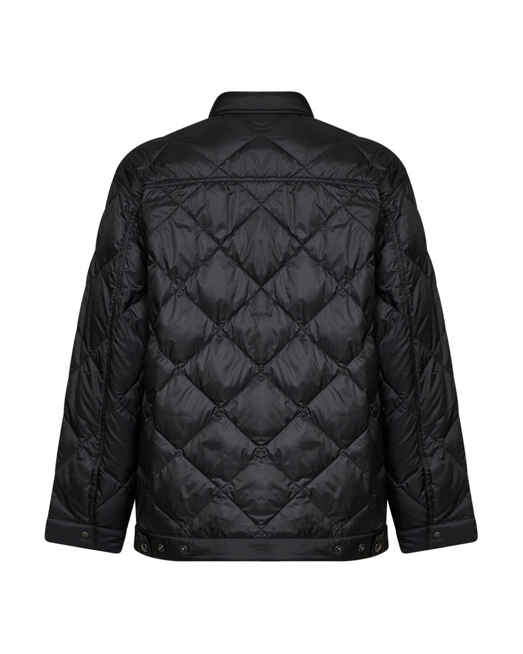Prada Black Quilted Down Jacket Re-Nylon Recycled Polyester Padded for men