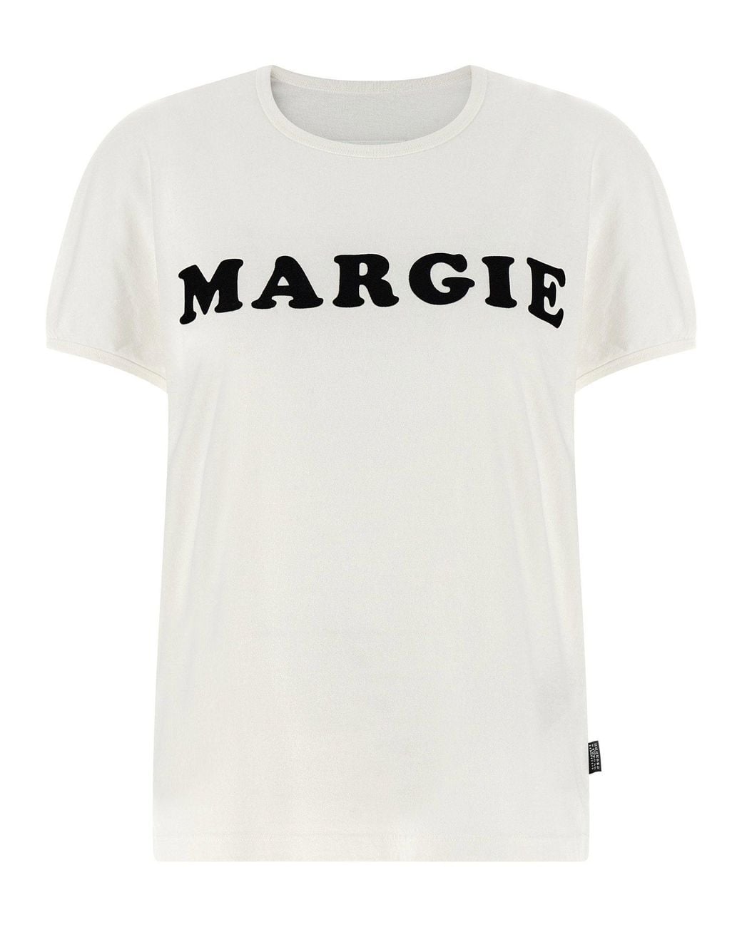 MM6 by Maison Margiela White Arc Print T-Shirt