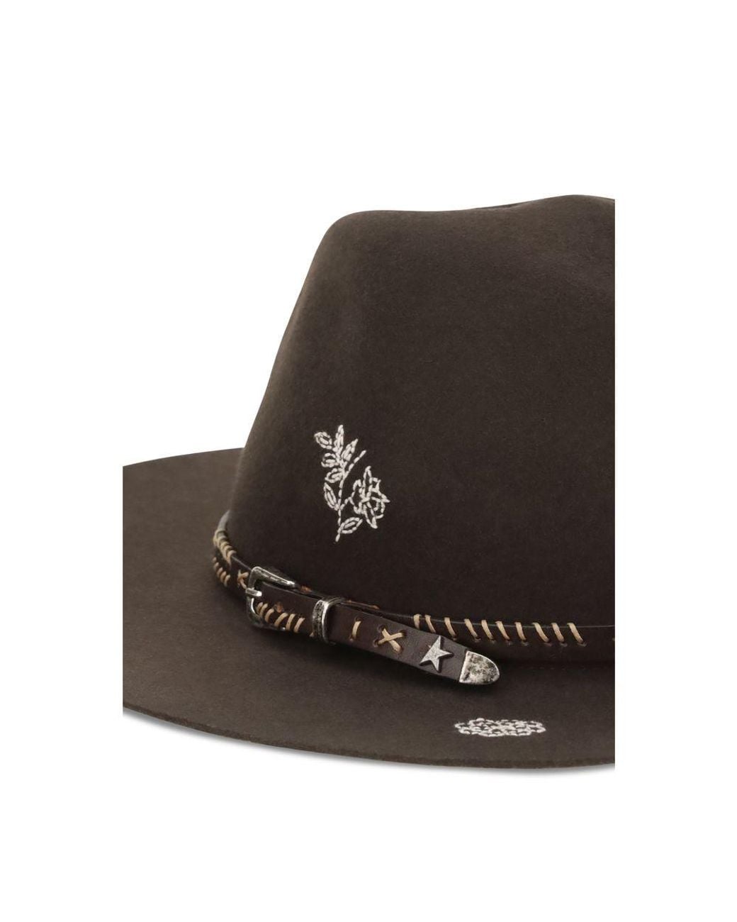 Golden Goose Deluxe Brand Brown Wool Oves Aries Fedora Accessory