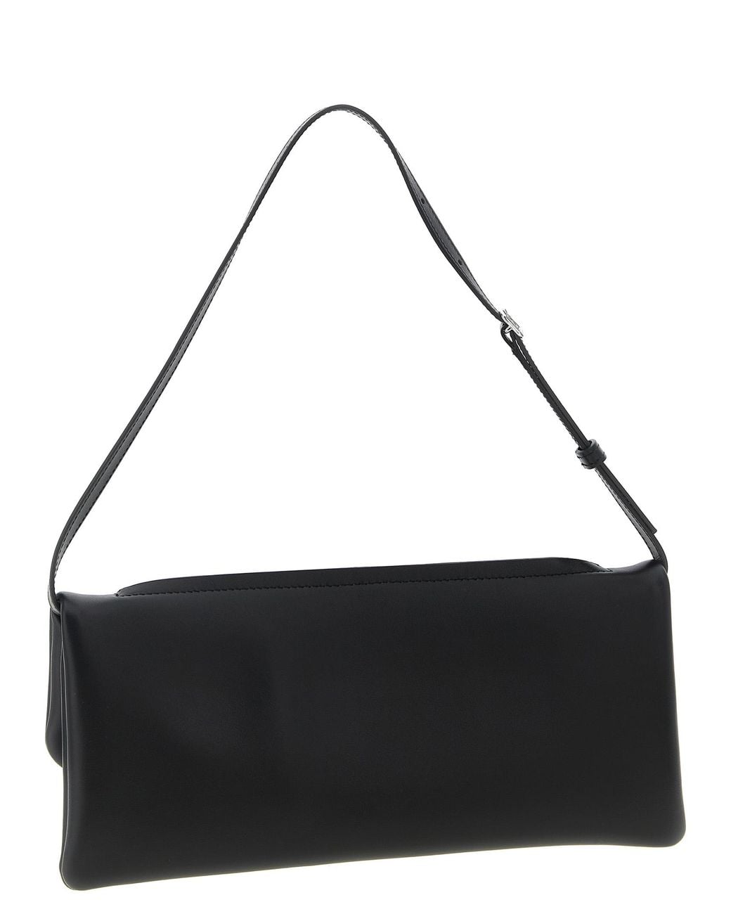 Courreges Black Cowhide Clutch Bag