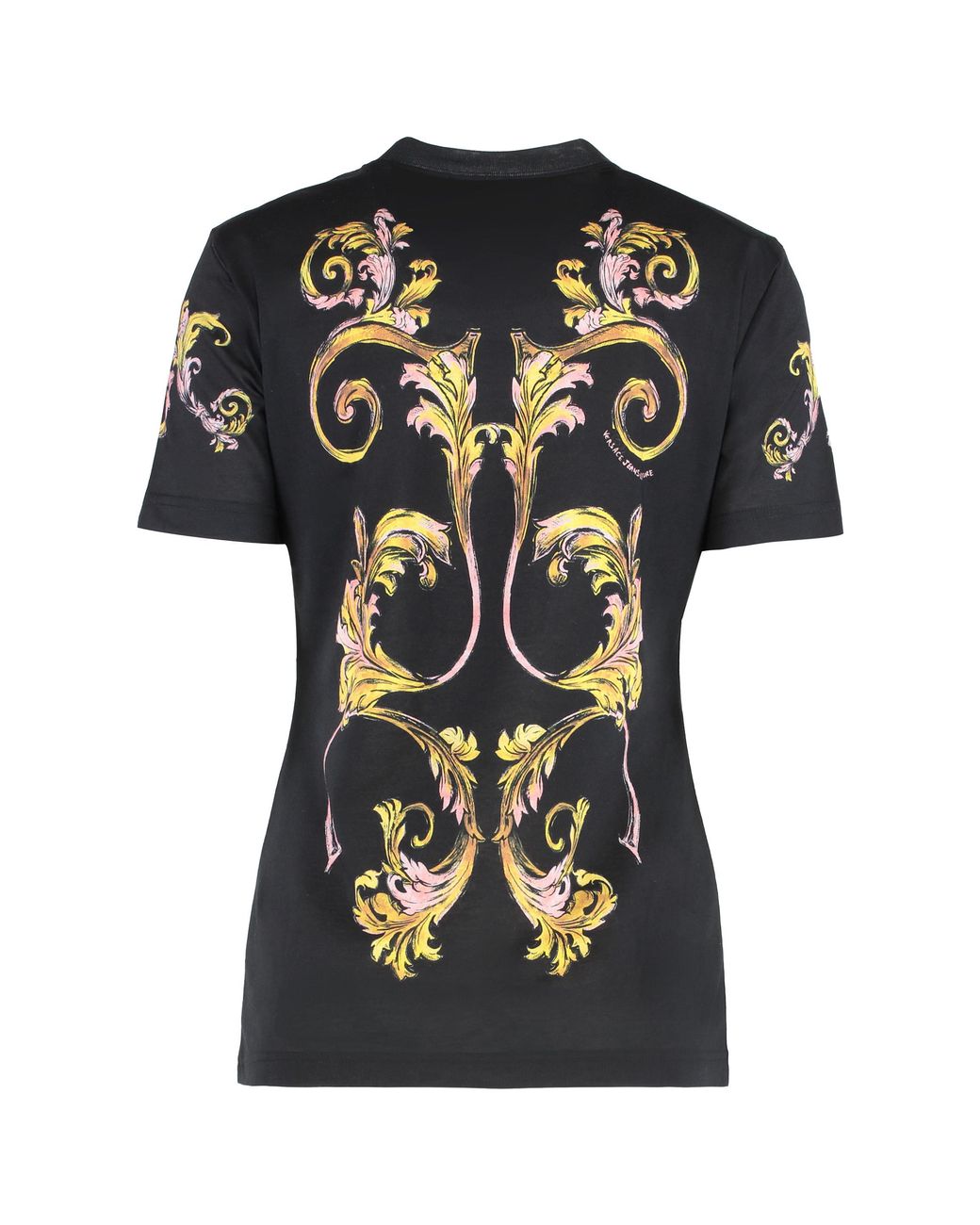 Versace Jeans Couture Black Cotton Crew-Neck T-Shirt T-Shirts & Jerseys