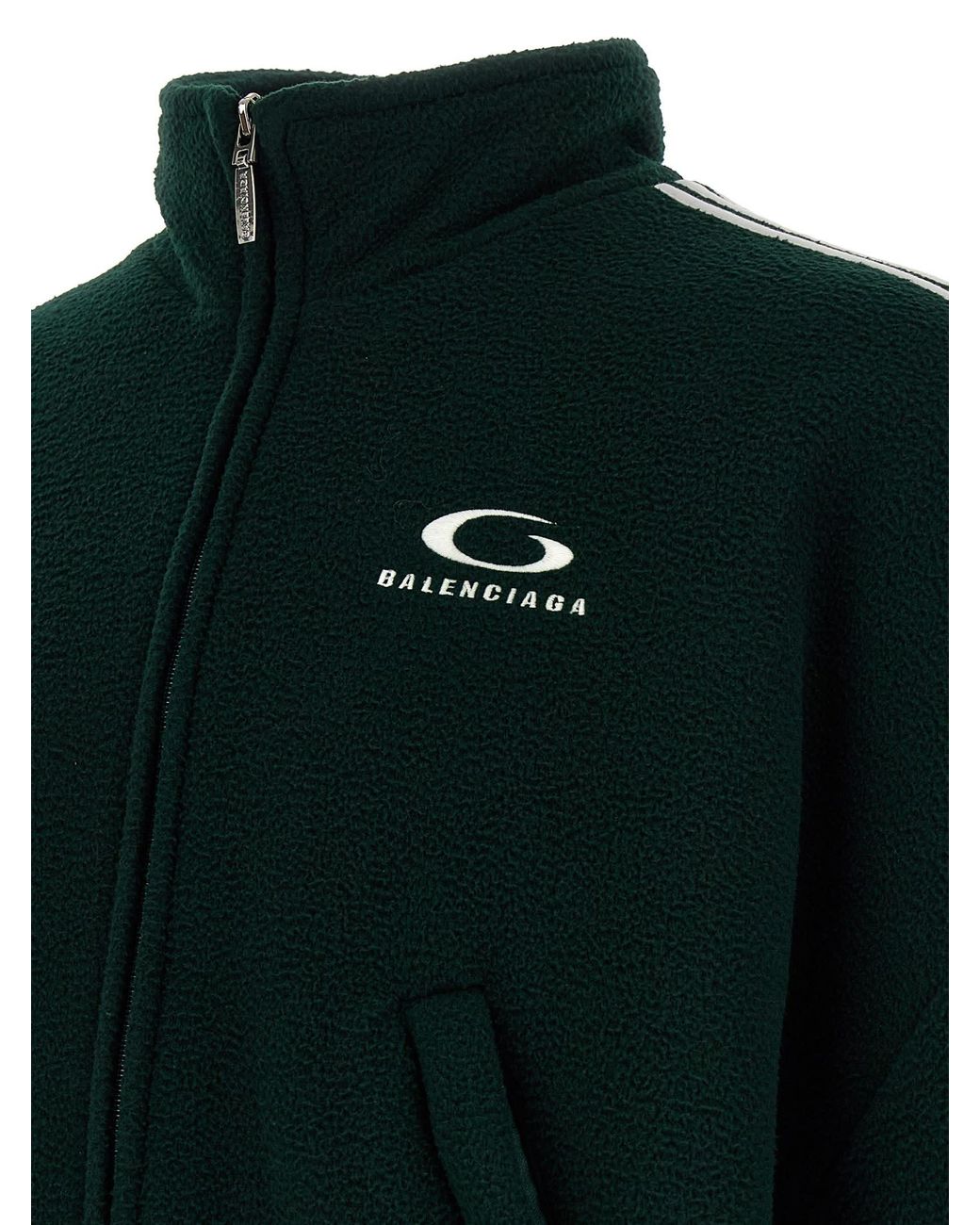 ジャケットその他 LOOP SPORTS ICON ZIP JACKET Balenciaga Loop Sports Icon Round Zip-Up Jacket in Green | Lyst