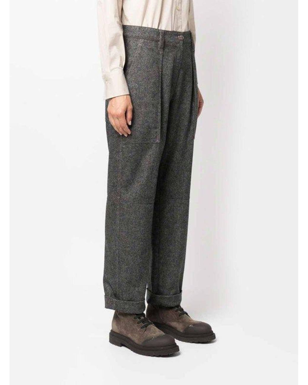 Brunello Cucinelli Gray Pants Mb104P8454_C001