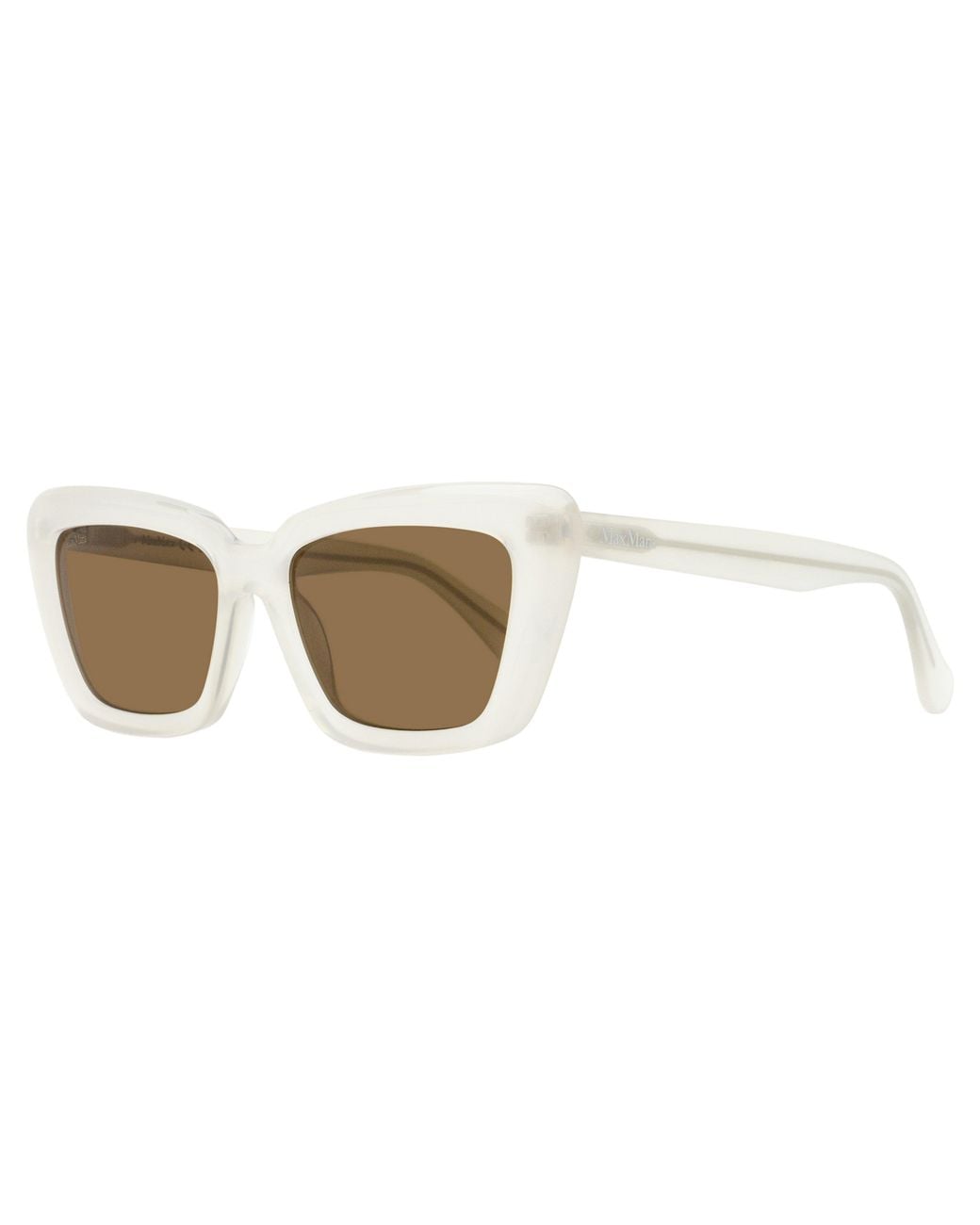 Max Mara Black Max Mara Mm0171 Tapered Rectangular Acetate Sunglasses