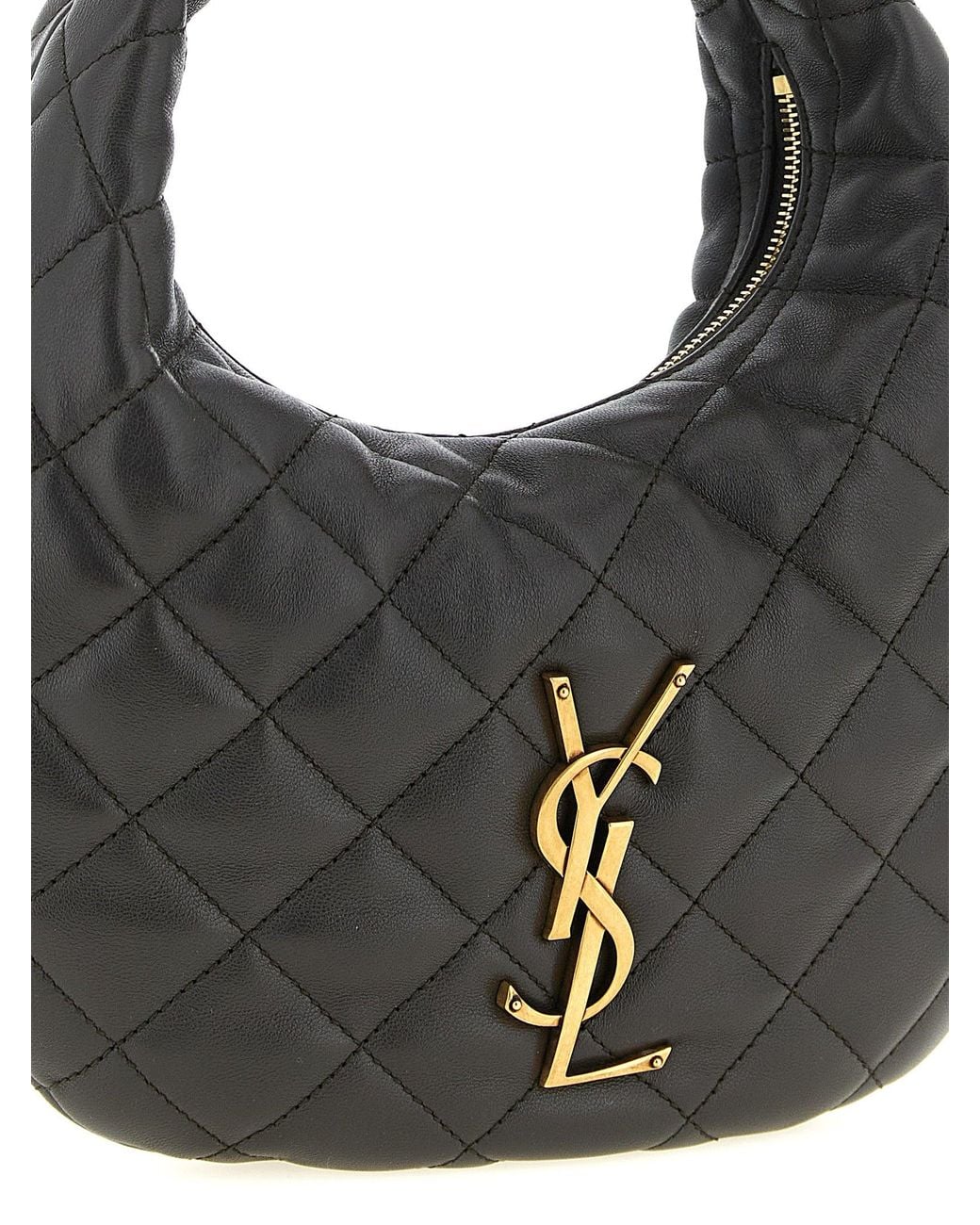 Saint Laurent Black 'Icarino' Baby Handbag