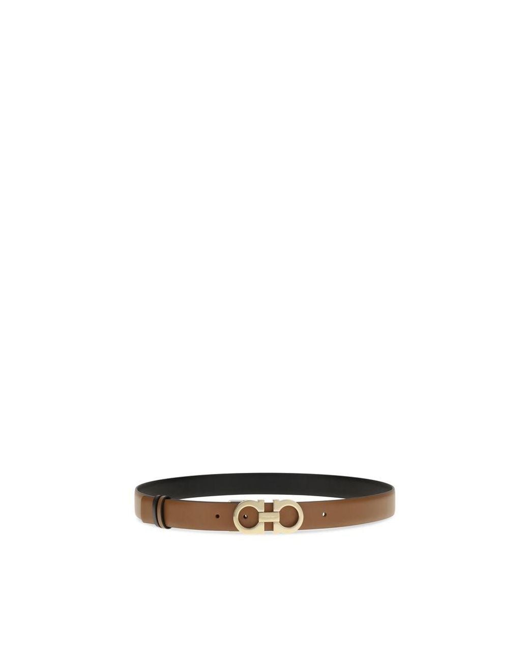Ferragamo Brown Calf Leather Bos Taurus Regular Belt