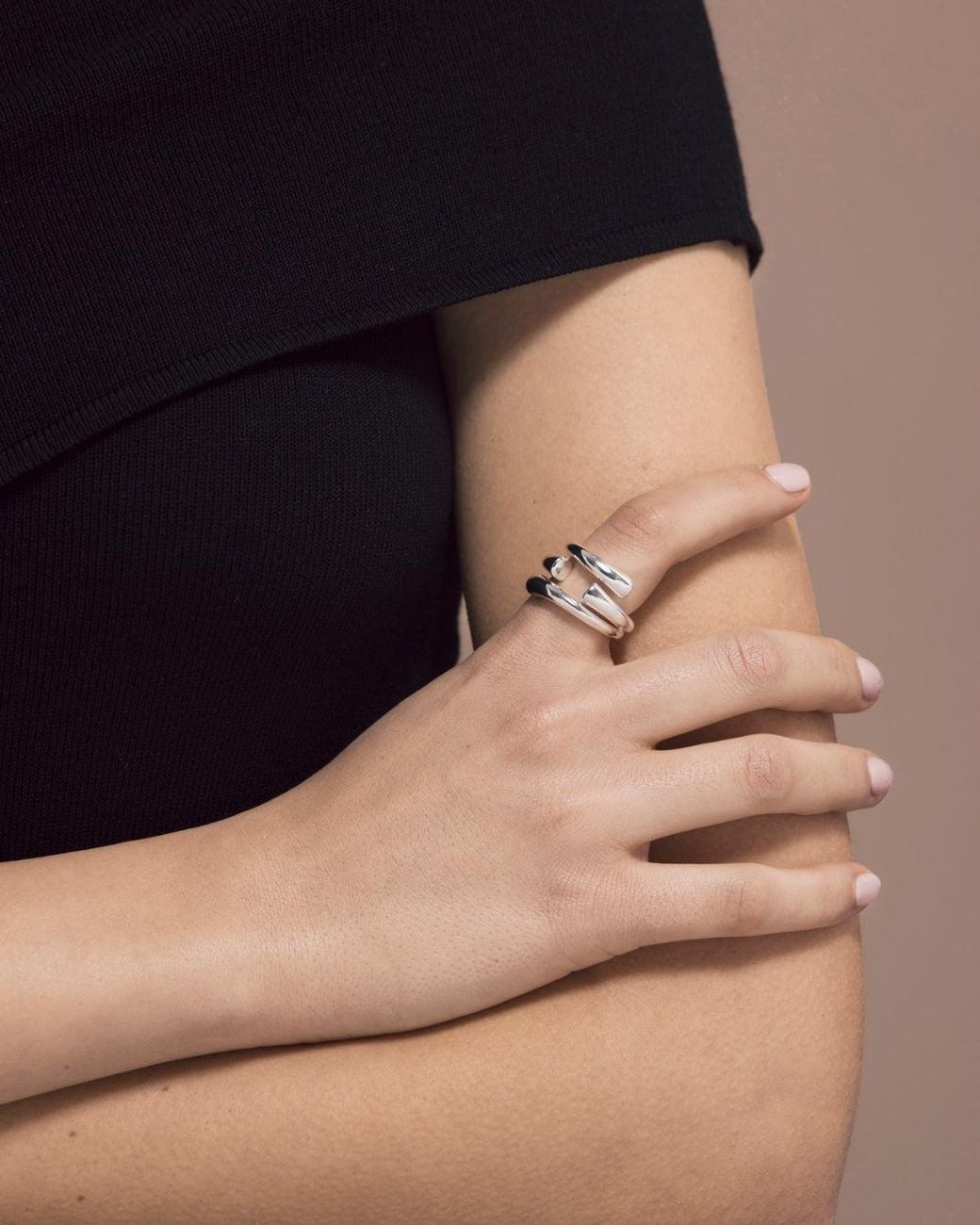 FEDERICA TOSI Gray Ring Tube __Single__ Rings