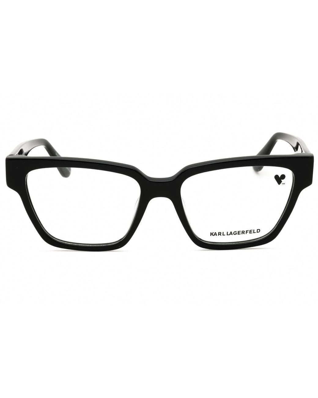Karl Lagerfeld Black Karl Lagerfeld Kl6112Rn Rectangular Acetate Eyeglasses