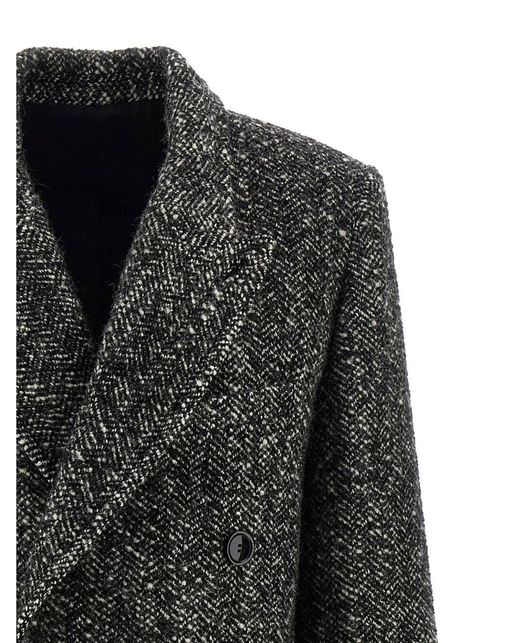 Isabel Marant Ebyane Coat in Black | Lyst