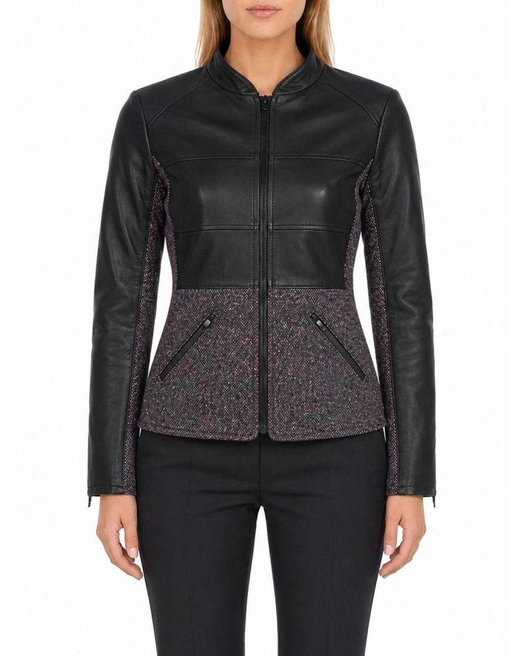 Pinko Black Jacket Cotton Apparel